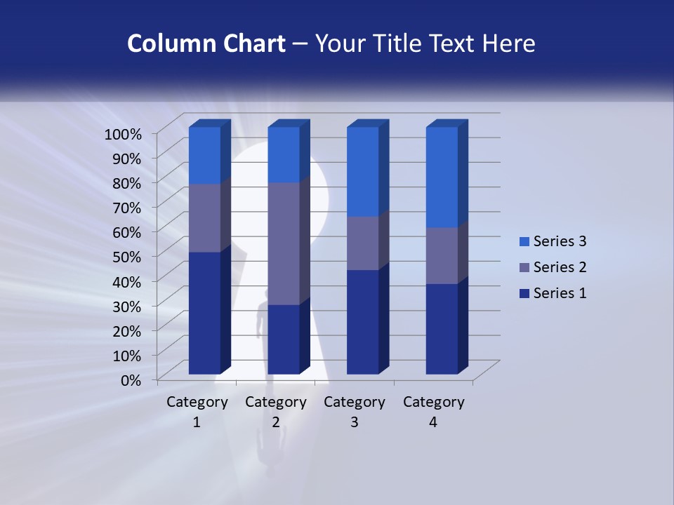 A Man Standing In Front Of A Keyhole Powerpoint Presentation PowerPoint Template