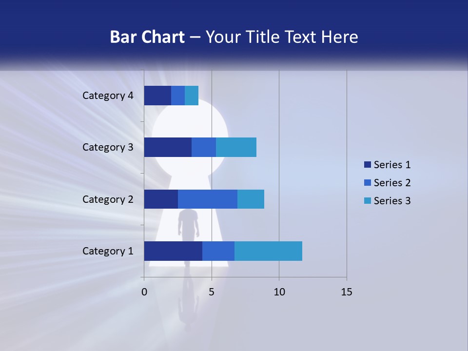 A Man Standing In Front Of A Keyhole Powerpoint Presentation PowerPoint Template