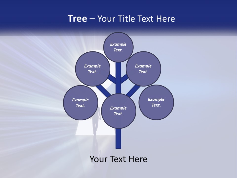 A Man Standing In Front Of A Keyhole Powerpoint Presentation PowerPoint Template