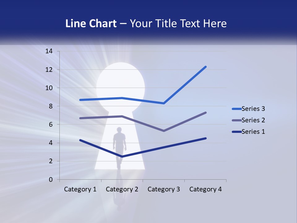 A Man Standing In Front Of A Keyhole Powerpoint Presentation PowerPoint Template