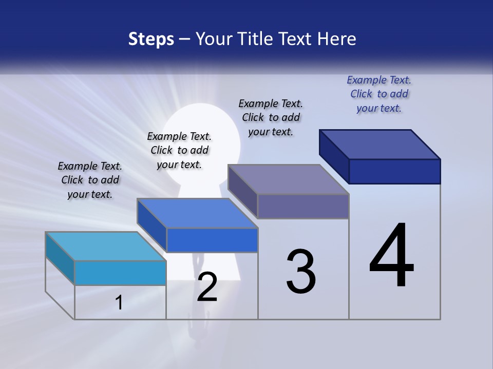 A Man Standing In Front Of A Keyhole Powerpoint Presentation PowerPoint Template