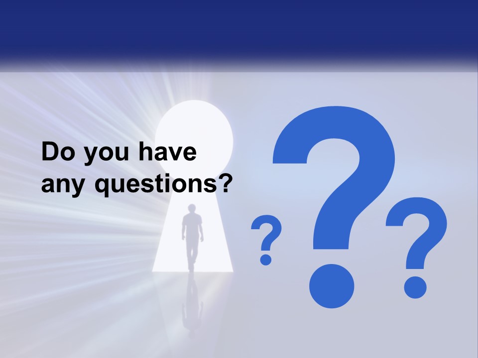 A Man Standing In Front Of A Keyhole Powerpoint Presentation PowerPoint Template