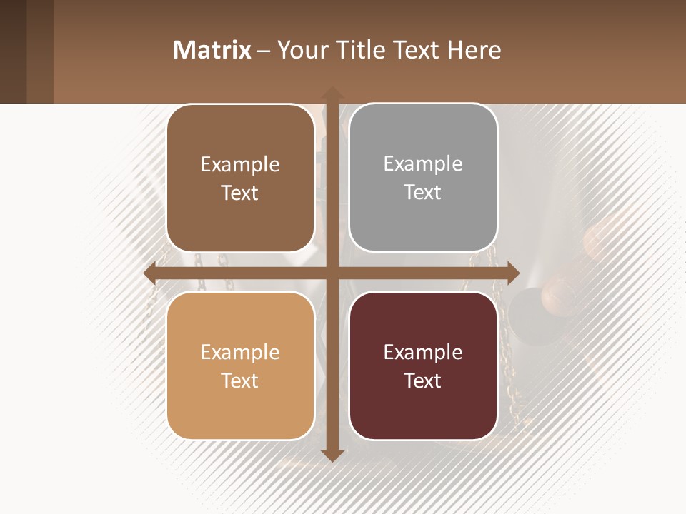 A Man Holding A Scale Of Justice In Front Of His Face PowerPoint Template