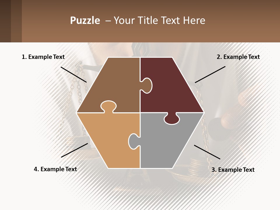 A Man Holding A Scale Of Justice In Front Of His Face PowerPoint Template