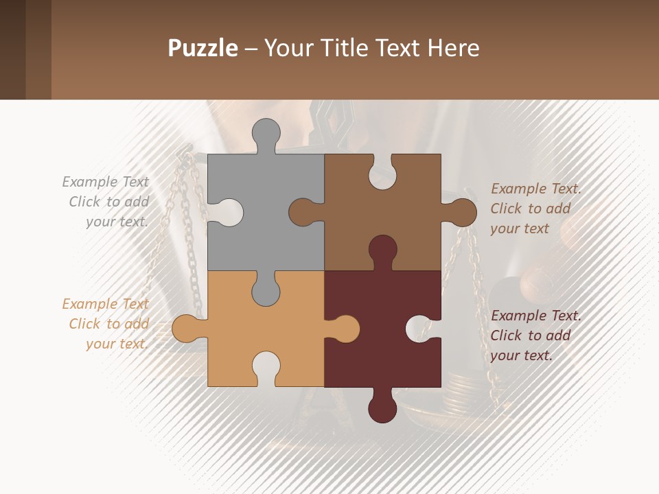 A Man Holding A Scale Of Justice In Front Of His Face PowerPoint Template