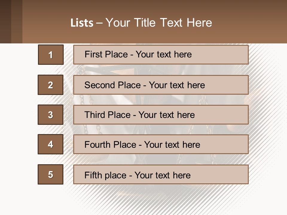 A Man Holding A Scale Of Justice In Front Of His Face PowerPoint Template
