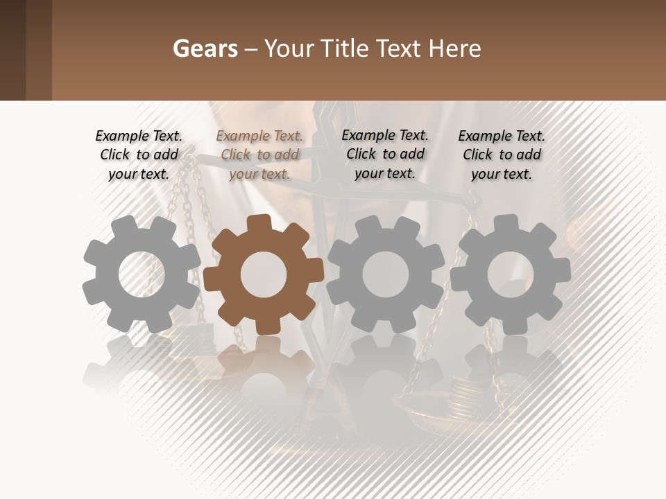 A Man Holding A Scale Of Justice In Front Of His Face PowerPoint Template