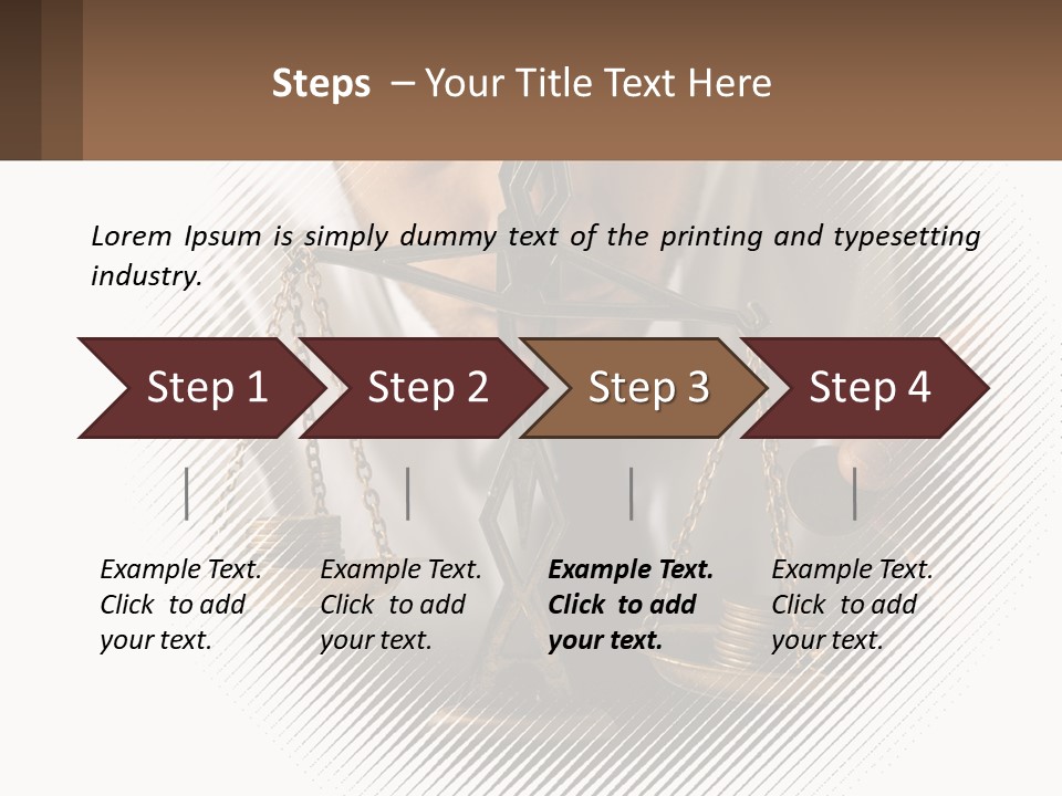 A Man Holding A Scale Of Justice In Front Of His Face PowerPoint Template