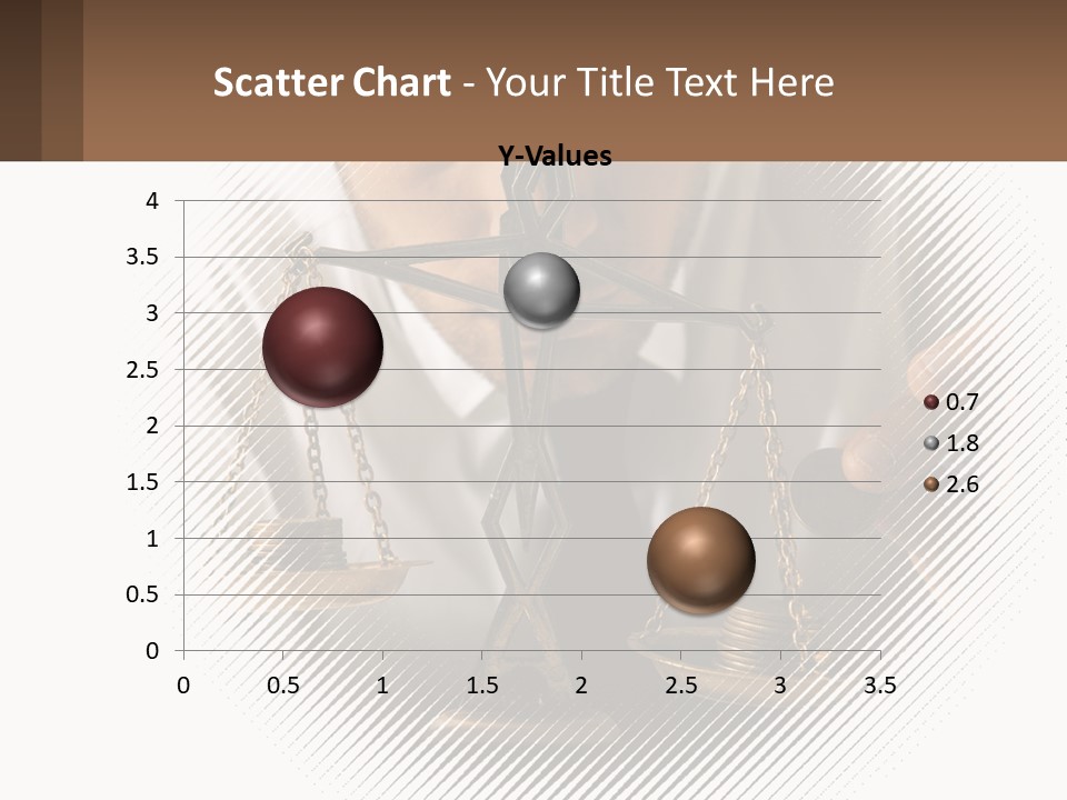 A Man Holding A Scale Of Justice In Front Of His Face PowerPoint Template