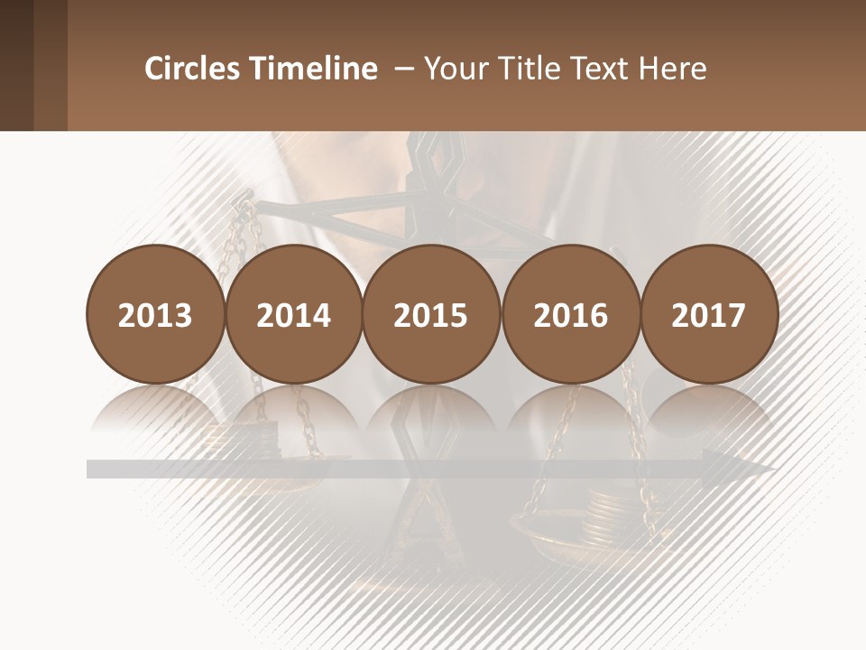 A Man Holding A Scale Of Justice In Front Of His Face PowerPoint Template