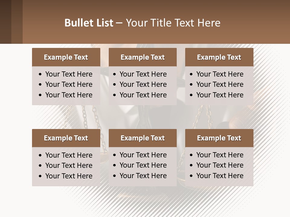 A Man Holding A Scale Of Justice In Front Of His Face PowerPoint Template