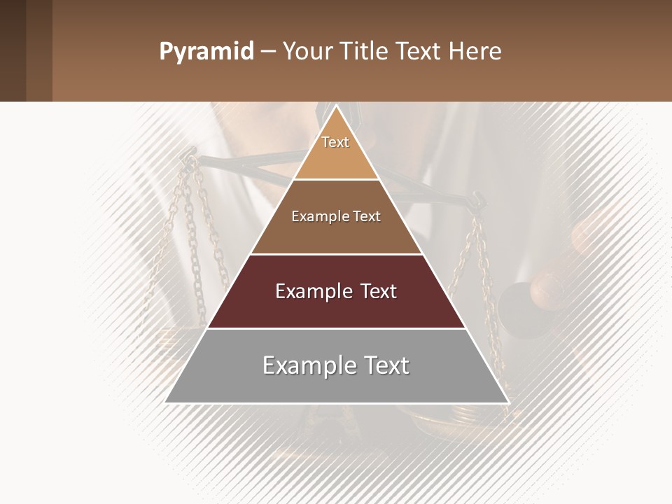 A Man Holding A Scale Of Justice In Front Of His Face PowerPoint Template