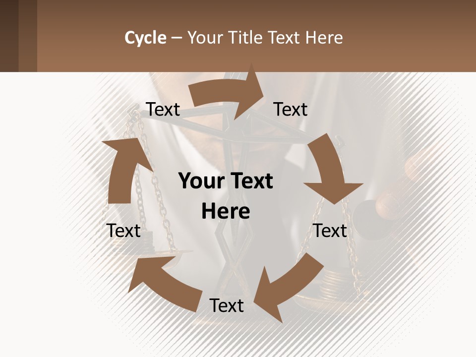 A Man Holding A Scale Of Justice In Front Of His Face PowerPoint Template