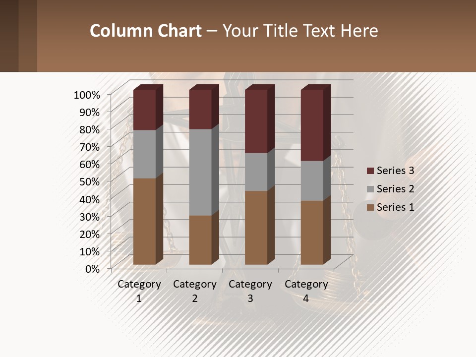 A Man Holding A Scale Of Justice In Front Of His Face PowerPoint Template