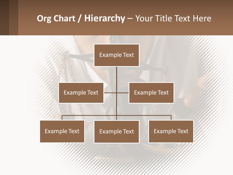 A Man Holding A Scale Of Justice In Front Of His Face PowerPoint Template