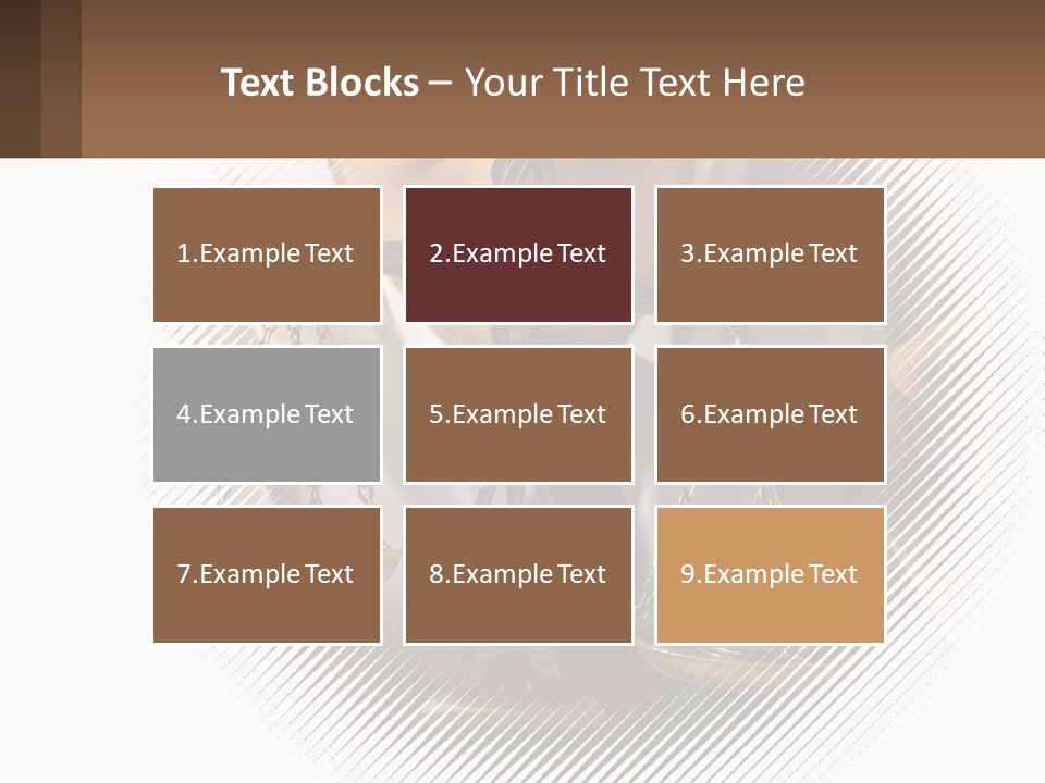 A Man Holding A Scale Of Justice In Front Of His Face PowerPoint Template