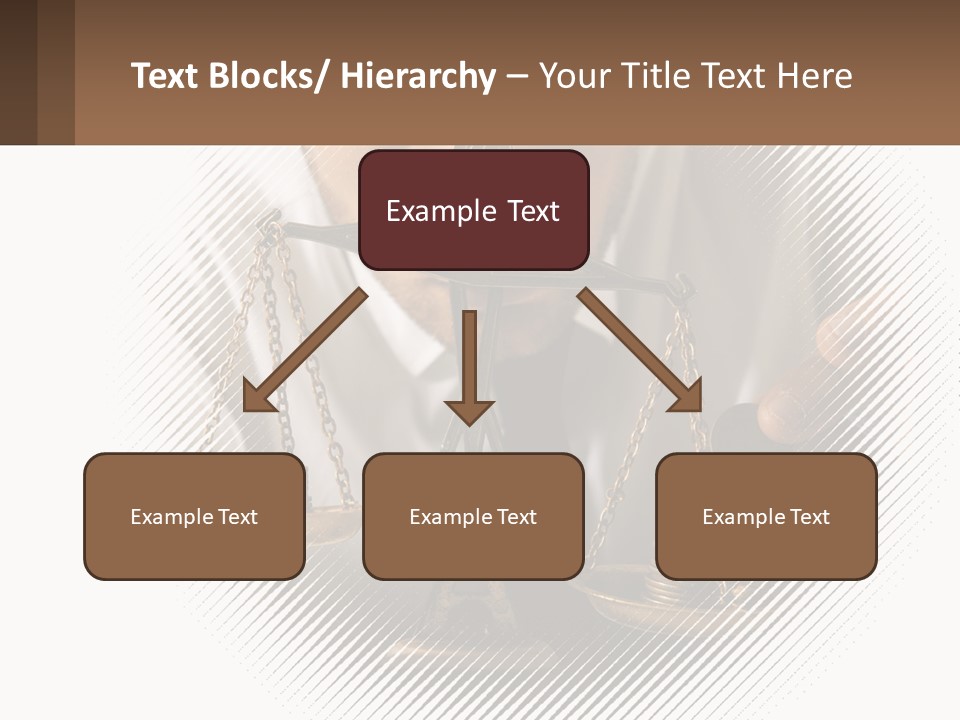 A Man Holding A Scale Of Justice In Front Of His Face PowerPoint Template