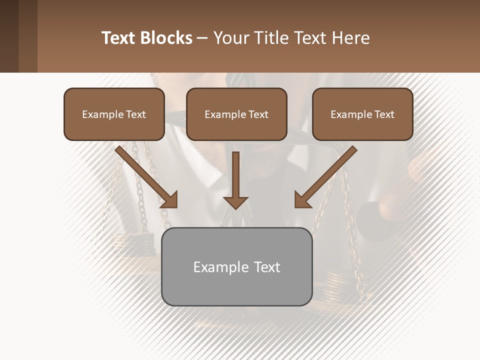 A Man Holding A Scale Of Justice In Front Of His Face PowerPoint Template