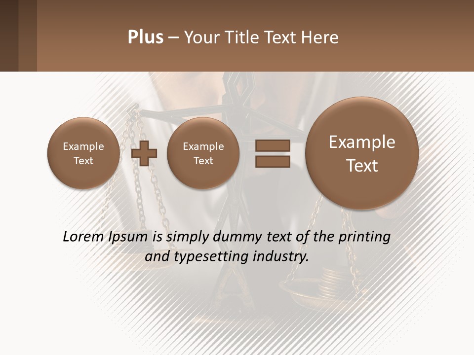 A Man Holding A Scale Of Justice In Front Of His Face PowerPoint Template