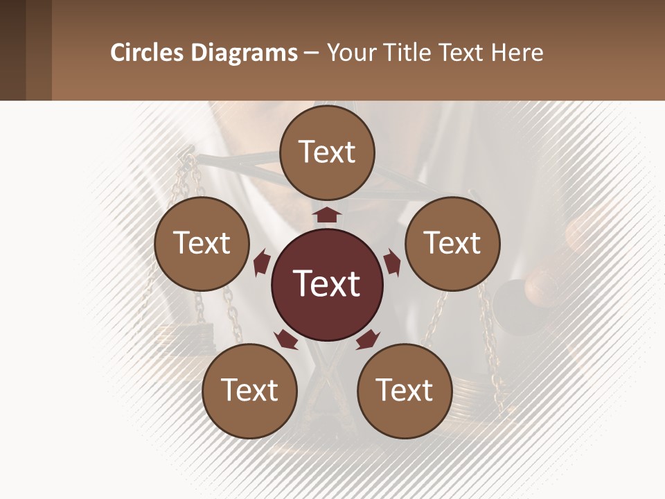 A Man Holding A Scale Of Justice In Front Of His Face PowerPoint Template