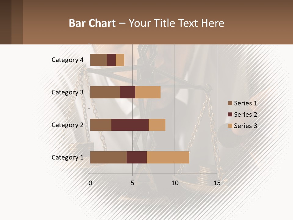 A Man Holding A Scale Of Justice In Front Of His Face PowerPoint Template