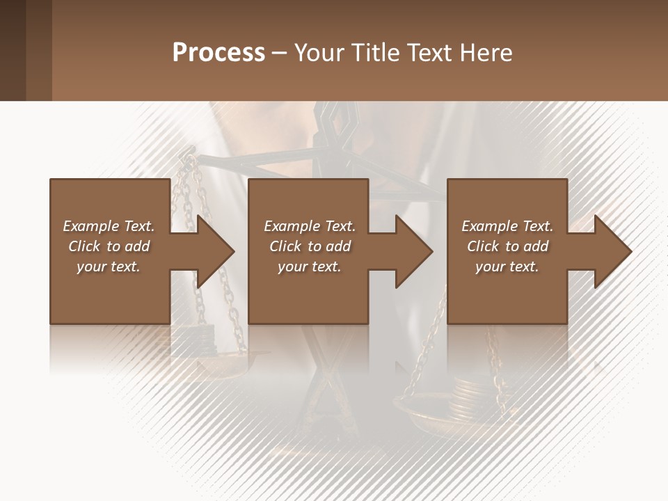 A Man Holding A Scale Of Justice In Front Of His Face PowerPoint Template