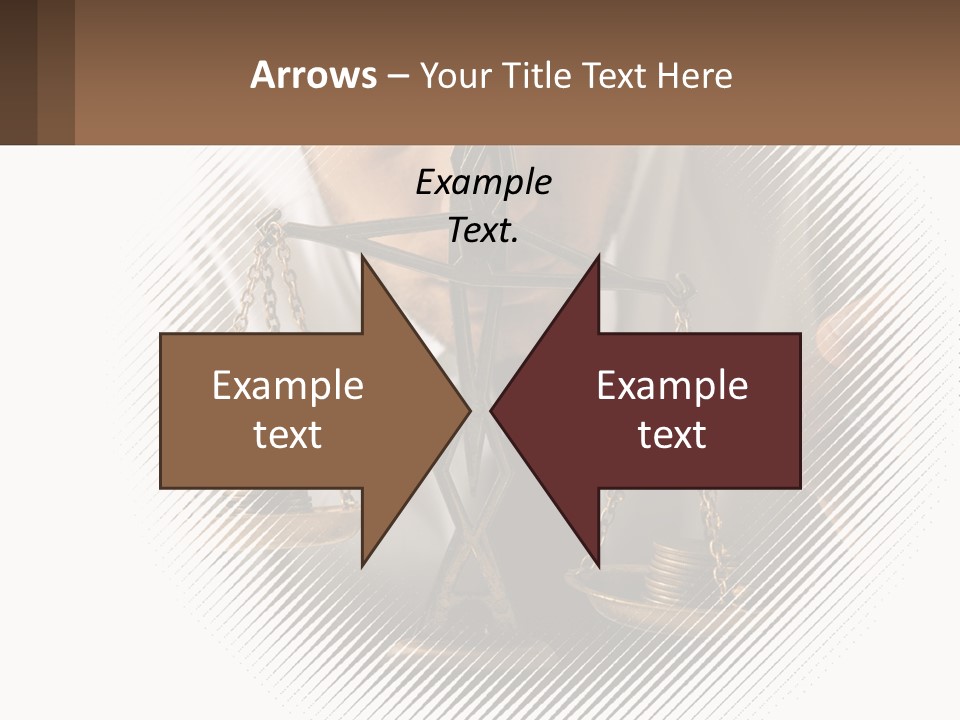 A Man Holding A Scale Of Justice In Front Of His Face PowerPoint Template
