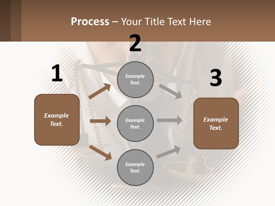 A Man Holding A Scale Of Justice In Front Of His Face PowerPoint Template