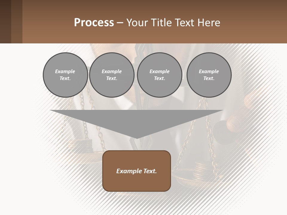 A Man Holding A Scale Of Justice In Front Of His Face PowerPoint Template