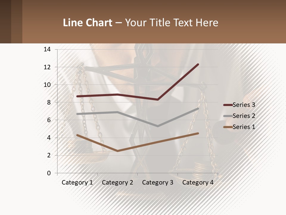 A Man Holding A Scale Of Justice In Front Of His Face PowerPoint Template
