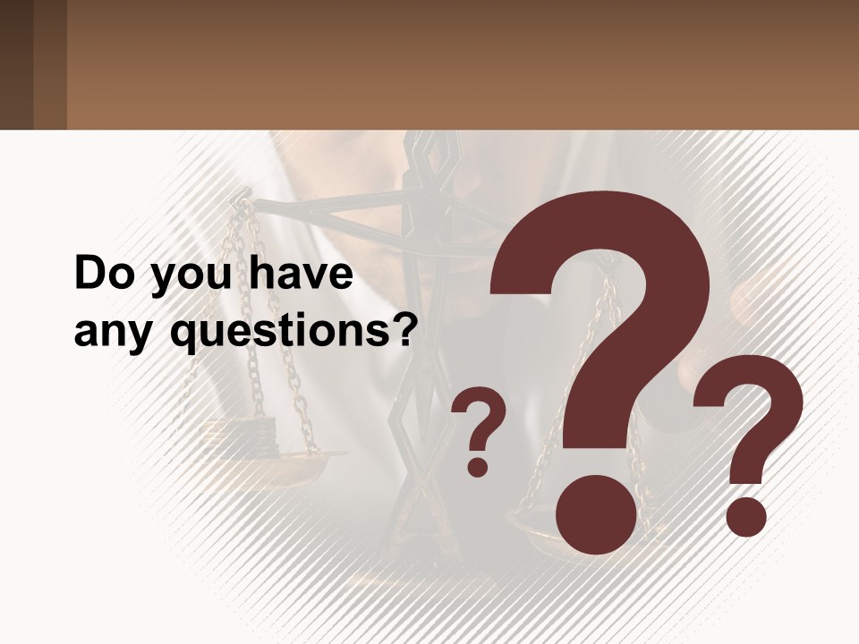 A Man Holding A Scale Of Justice In Front Of His Face PowerPoint Template