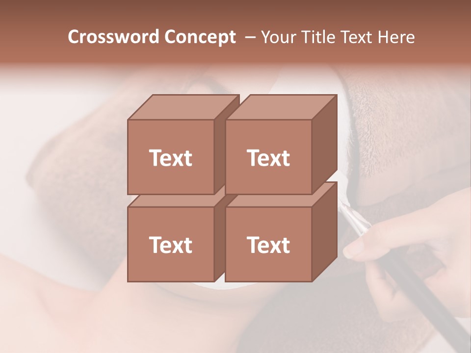 A Woman Getting A Facial Mask On Her Face PowerPoint Template