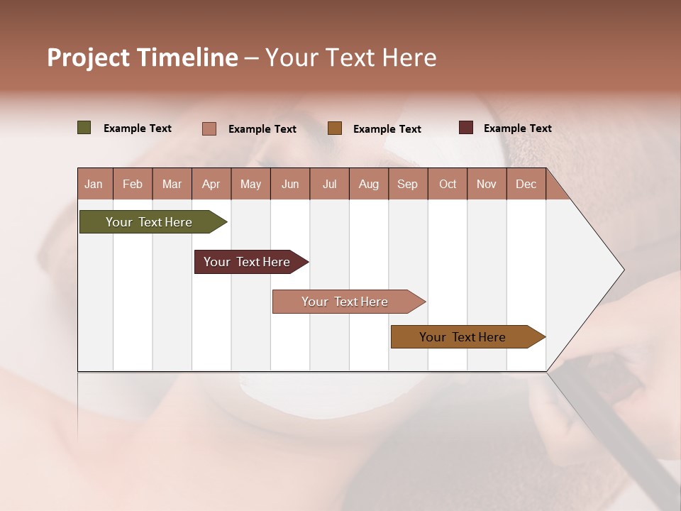 A Woman Getting A Facial Mask On Her Face PowerPoint Template