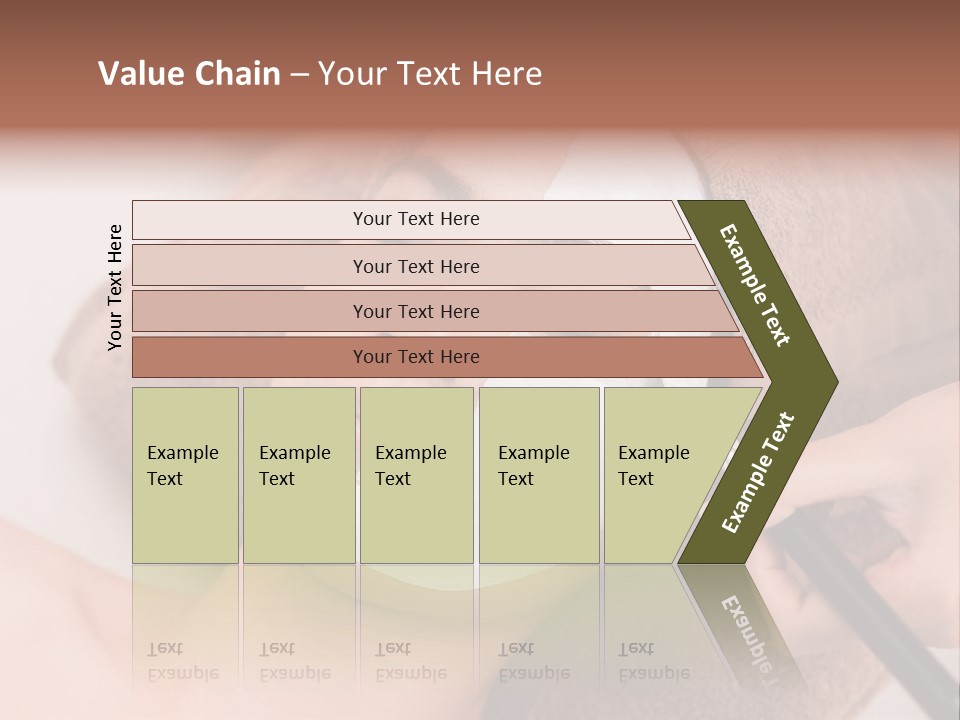 A Woman Getting A Facial Mask On Her Face PowerPoint Template