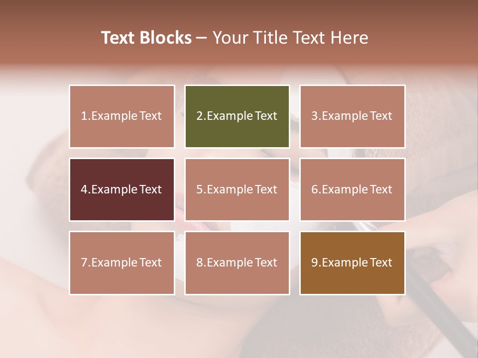 A Woman Getting A Facial Mask On Her Face PowerPoint Template