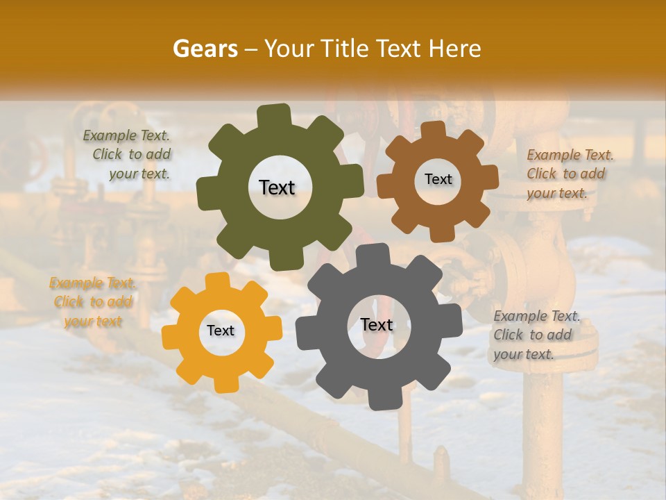 A Yellow Fire Hydrant With A Red Valve PowerPoint Template