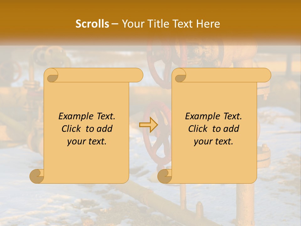 A Yellow Fire Hydrant With A Red Valve PowerPoint Template