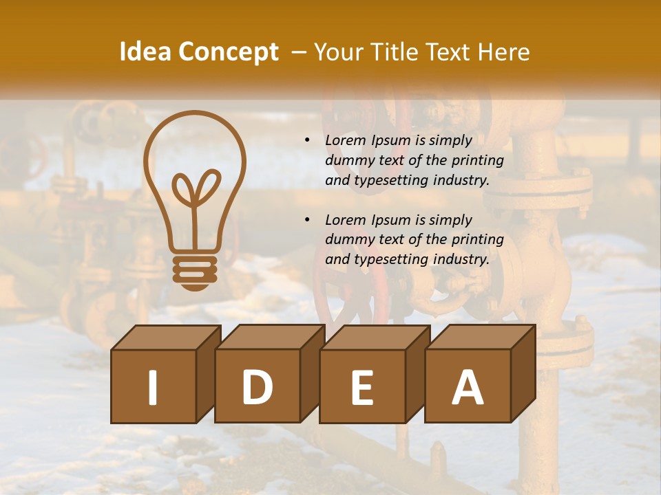 A Yellow Fire Hydrant With A Red Valve PowerPoint Template