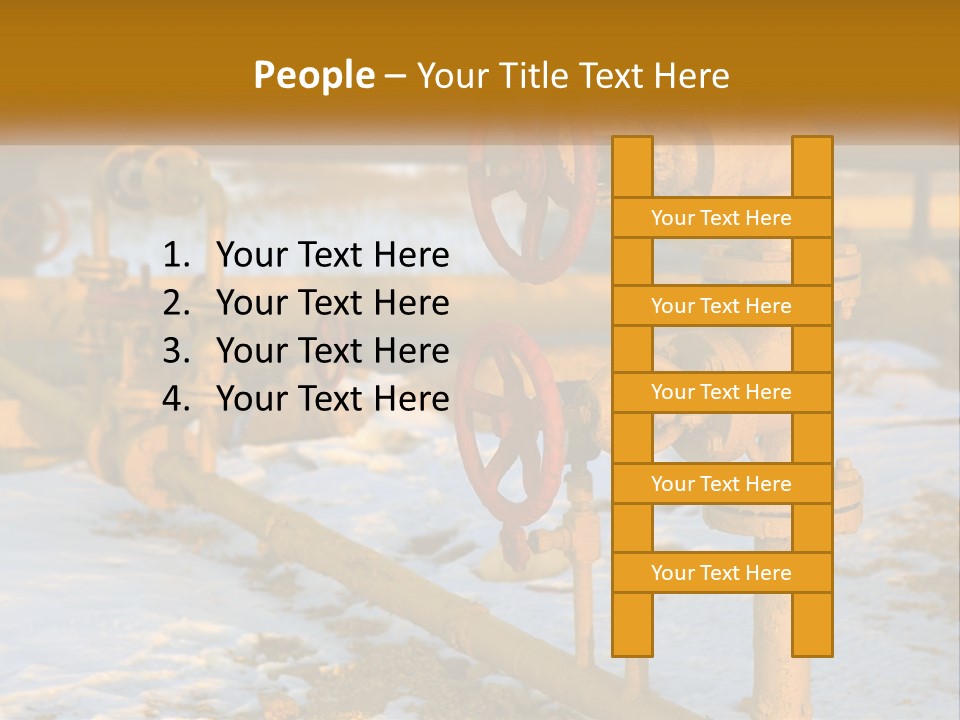 A Yellow Fire Hydrant With A Red Valve PowerPoint Template
