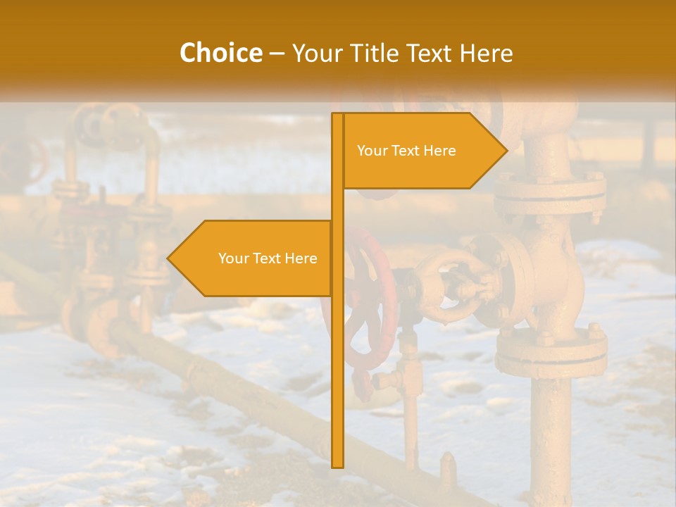 A Yellow Fire Hydrant With A Red Valve PowerPoint Template