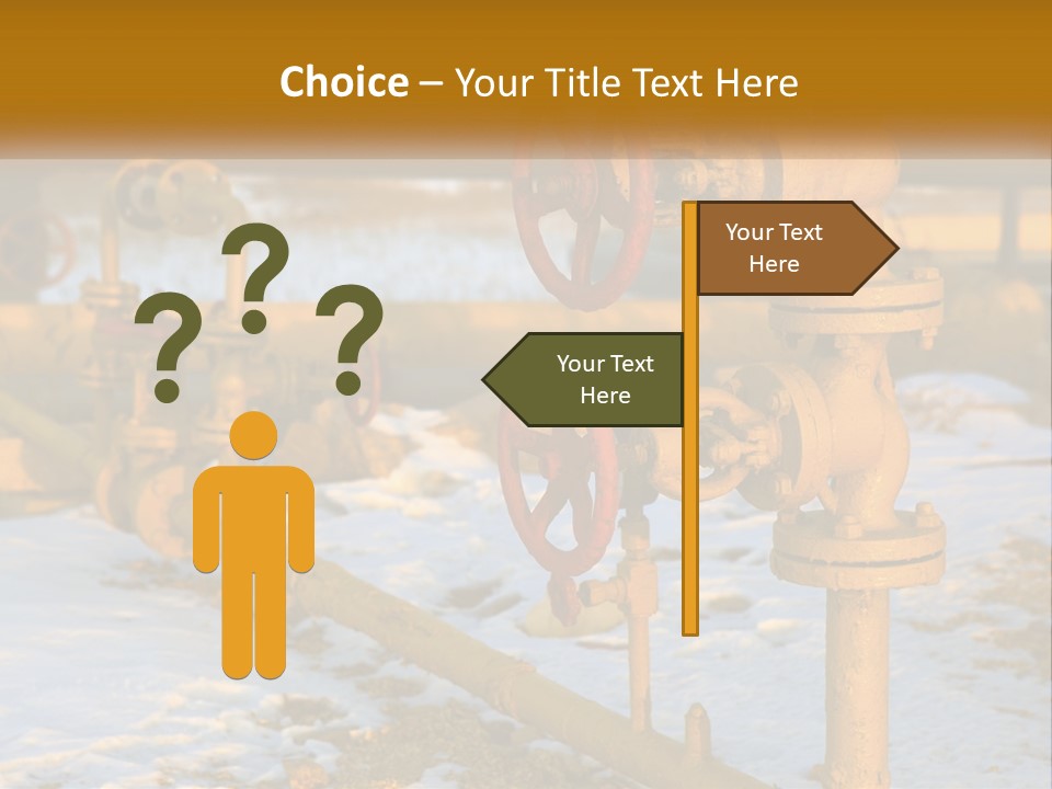 A Yellow Fire Hydrant With A Red Valve PowerPoint Template