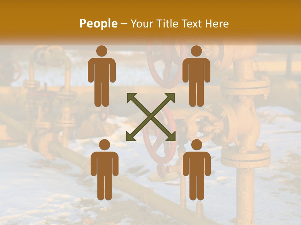 A Yellow Fire Hydrant With A Red Valve PowerPoint Template