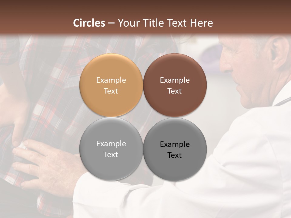 A Woman Sitting Next To A Man In A Dentist's Office PowerPoint Template