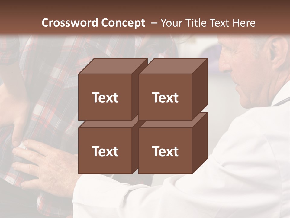 A Woman Sitting Next To A Man In A Dentist's Office PowerPoint Template