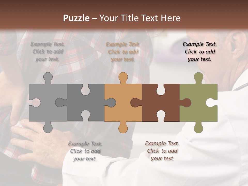 A Woman Sitting Next To A Man In A Dentist's Office PowerPoint Template