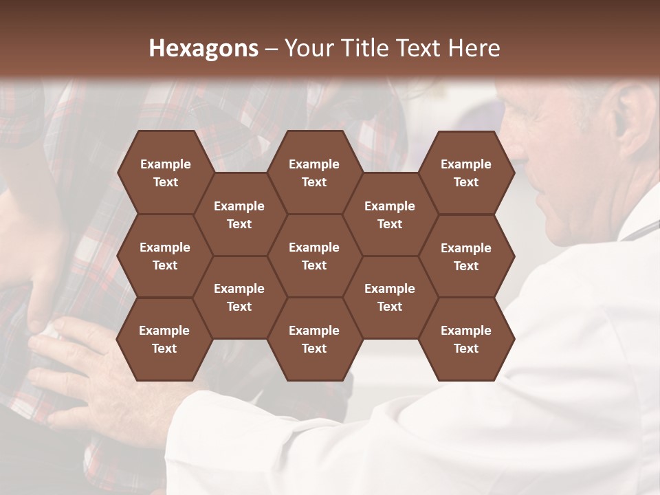 A Woman Sitting Next To A Man In A Dentist's Office PowerPoint Template