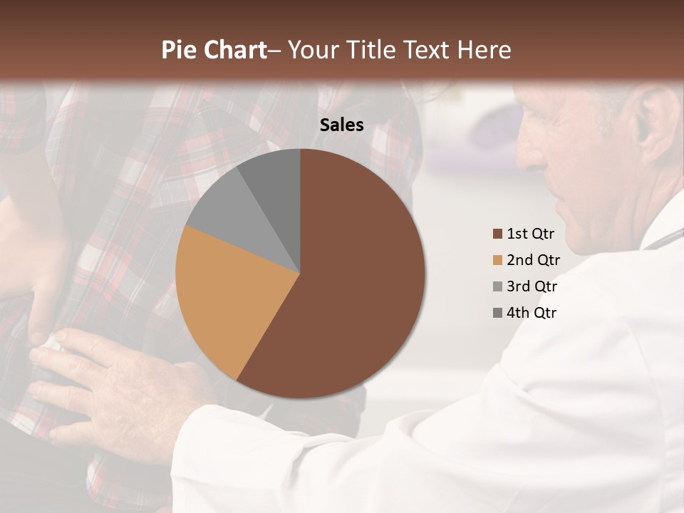 A Woman Sitting Next To A Man In A Dentist's Office PowerPoint Template