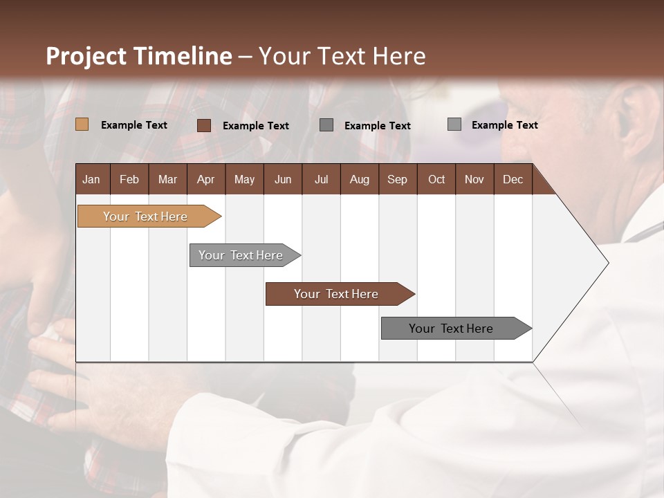 A Woman Sitting Next To A Man In A Dentist's Office PowerPoint Template
