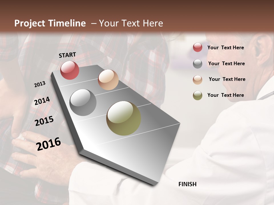 A Woman Sitting Next To A Man In A Dentist's Office PowerPoint Template