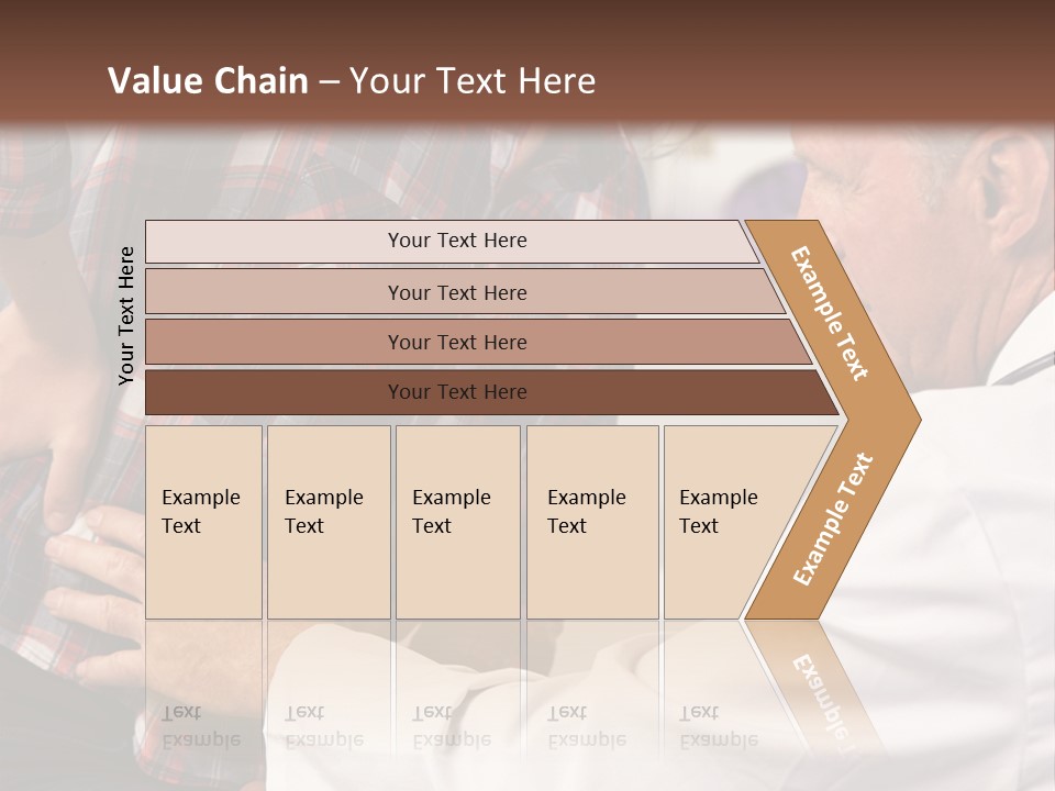 A Woman Sitting Next To A Man In A Dentist's Office PowerPoint Template